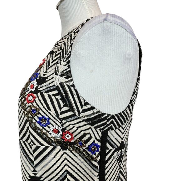 NWT NEW ROMANTICS Free‎ People Womens Size XS Aztec Beaded Mini Dress $168 - Picture 7 of 16